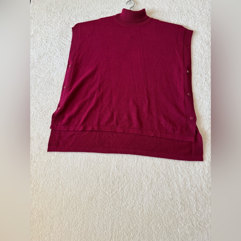 DG2 by Diane Gilman Turtleneck Sweater Poncho Size 1X New